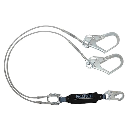 Falltech 6ft SAL Y-LEGS, VIEWPACK COATED CABLE 8357Y3